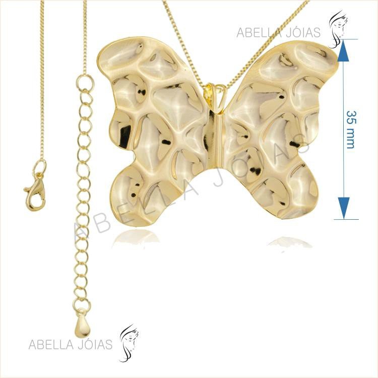 Gargantilha Borboleta + Corrente Veneziana