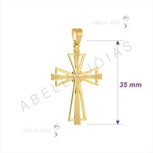 CRUZ SAGRADA VAZADA C/ DETALHE PICOTADO