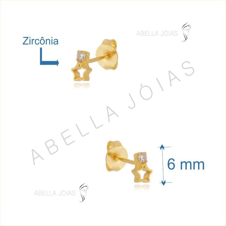 Estrelinha com Zircônia