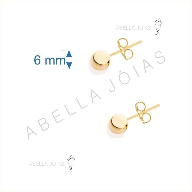 Brinco Bolinha ABS 6mm
