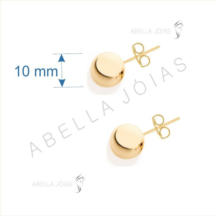 Brinco Bolinha ABS 10mm