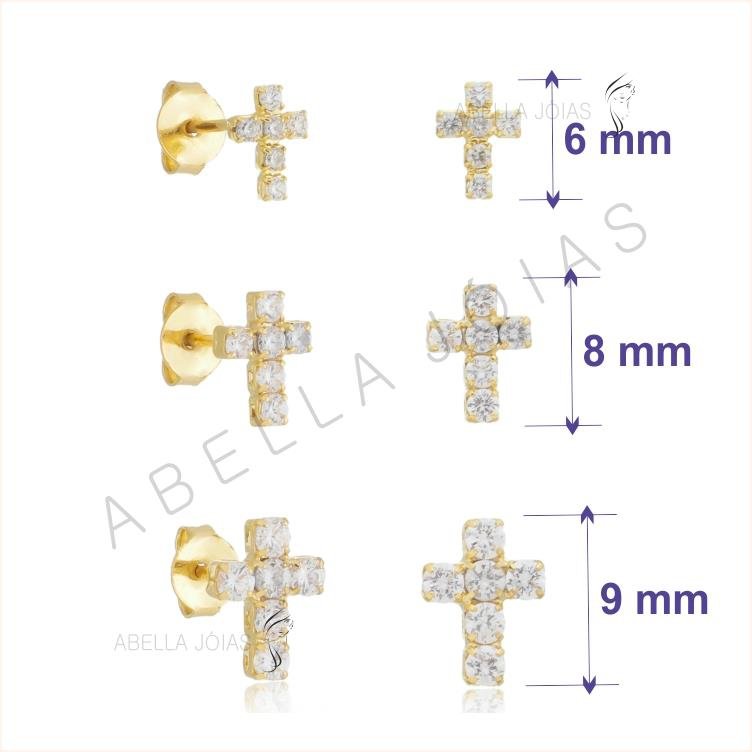 Trio Cruz de Zircônia