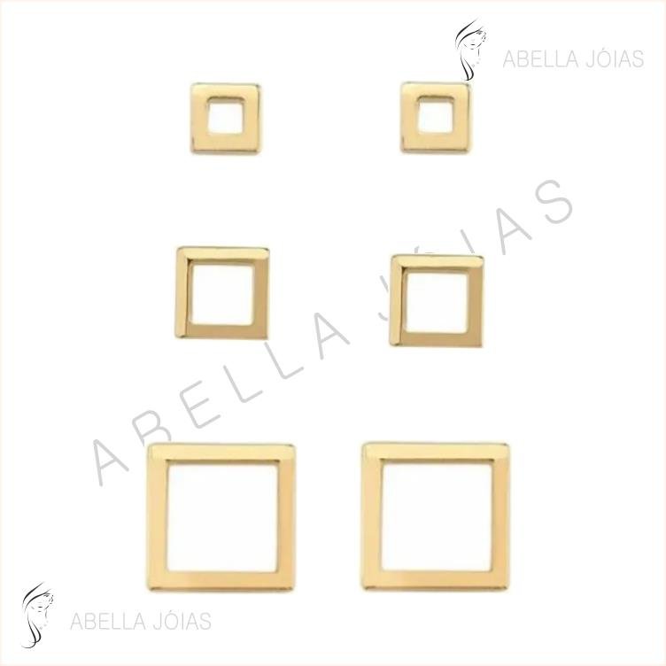 Trio Quadrado Vazado