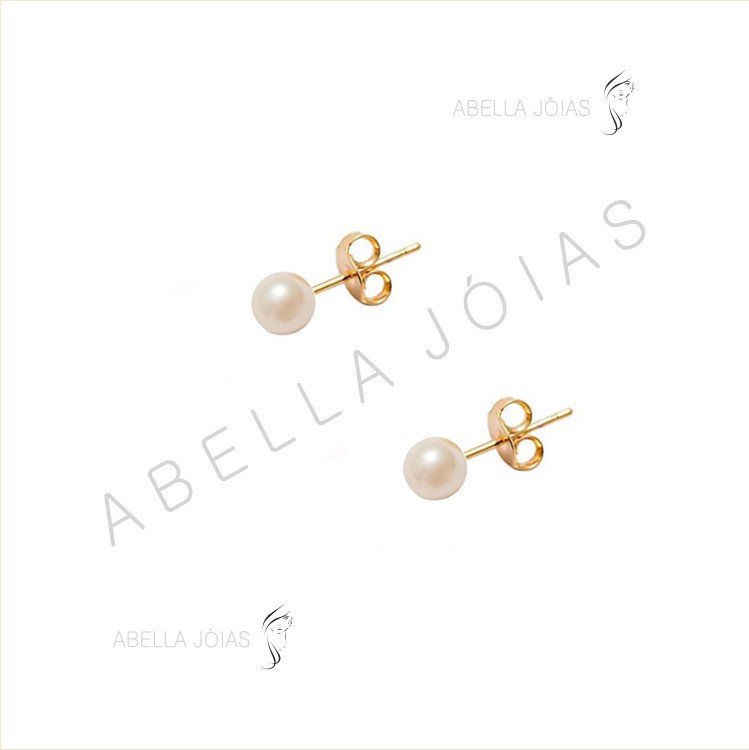 Brinco Pérola 4mm