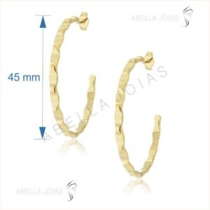 Argola Redonda Lombada Grande