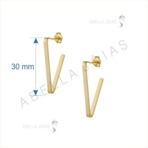 Argola Triangular Média Lisa