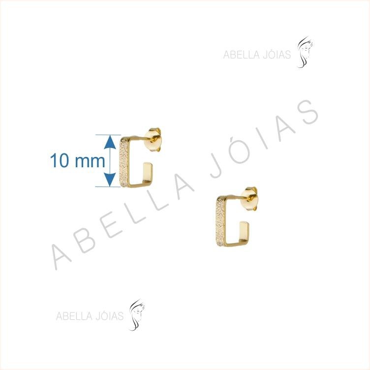 Argola Quadrada Pequena Fosca