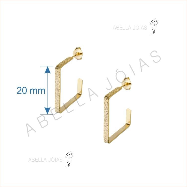 Argola Quadrada Grande Fosca