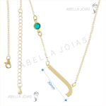 Gargantilha Letra (J) Transversal